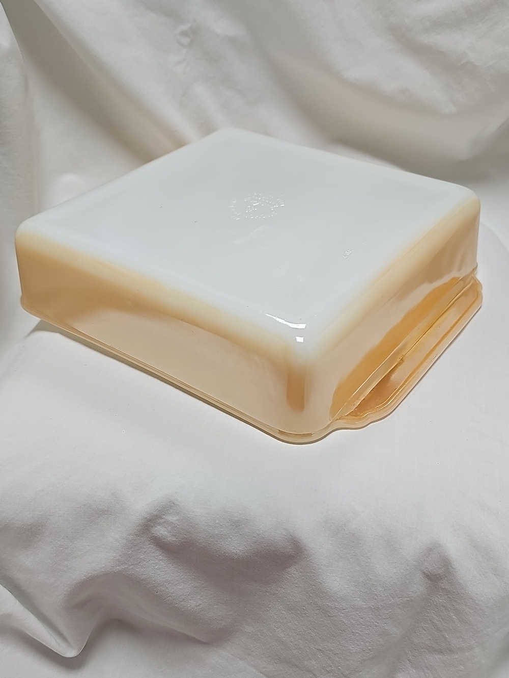 Vintage Anchor Hocking Fire King Peach Lustre Baking Dish